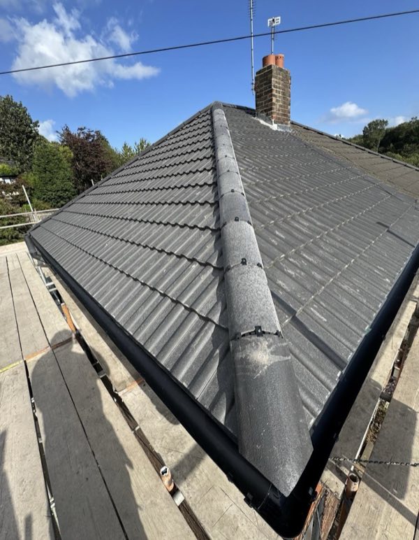 Repaired pitched slate roof in Worcestershire