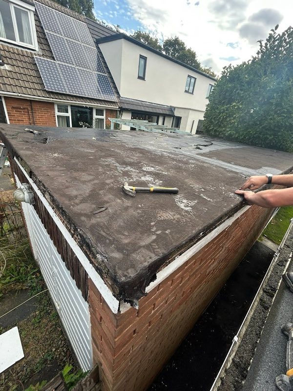 Emergency roof repair on a Worcestershire terrace
